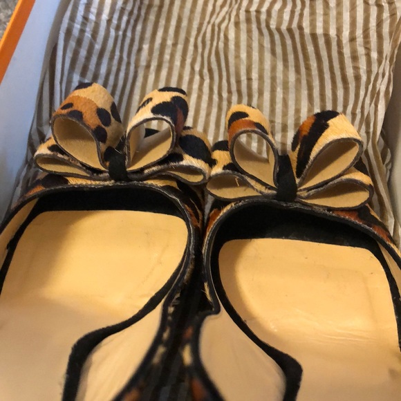 Kate spade leopard calf hair sling backs - Picture 8 of 8